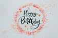 Free Happy Birthday To You Pink Circular Frame Of Confetti Psd