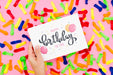 Free Happy Birthday Wish On Paper Sheet Psd