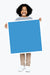 Free Happy Boy Holding A Blue Square Board