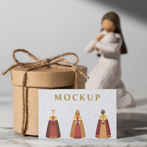 Free Happy Epiphany Concept With Mock-Up Psd