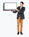 Free Happy Man Holding An Empty Board