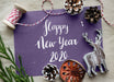 Free Happy New Year Greeting Design Mockup