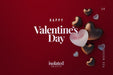 Free Happy Valentines Day Background Mockup With Decorative Love Hearts Top View Scene Psd