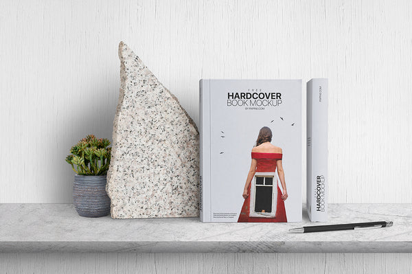 Free Hardcover Book Mockup