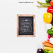 Free Healthy Food Mockup With Slate Psd