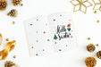 Free Hello Santa Christmas Greeting In A Notebook Mockup Psd