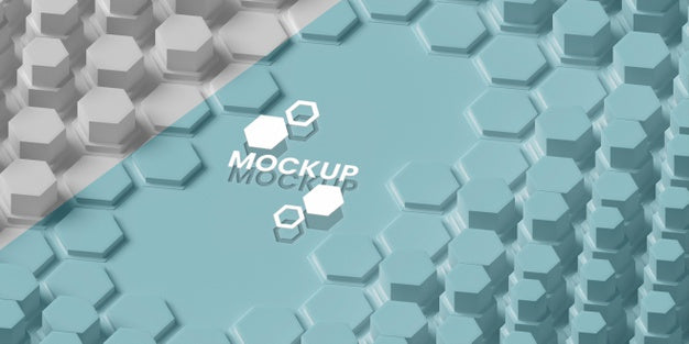 Free Hexagonal 3D Background Psd
