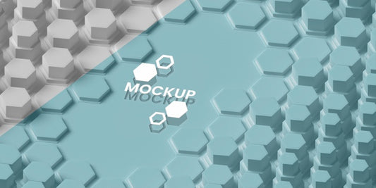 Free Hexagonal 3D Background Psd