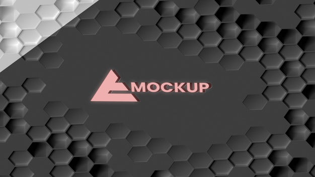 Free Hexagonal 3D Background Psd