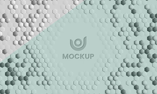 Free Hexagonal 3D Background Psd