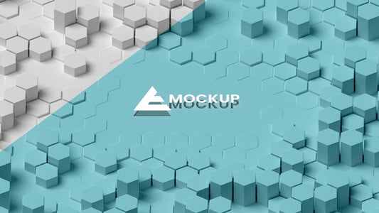 Free Hexagonal 3D Background Psd