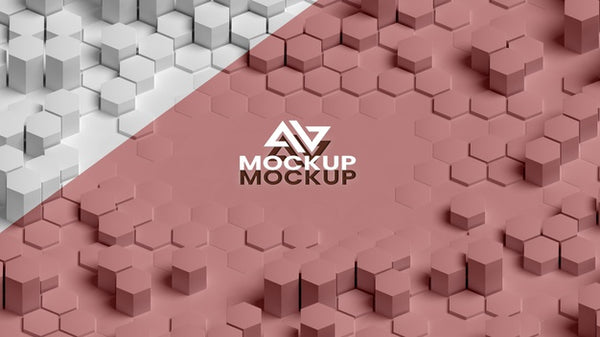 Free Hexagonal 3D Background Psd