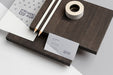 Free High Angle Mock-Up Stationery On Wood Composition Psd