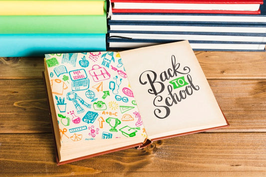 Free High View Back To School With Open Book Psd