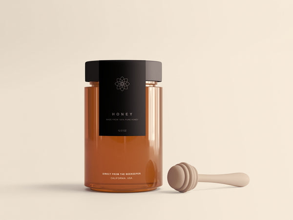 Free Honey Jar Package Mockup