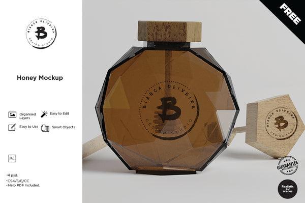 Free Honey Mockup