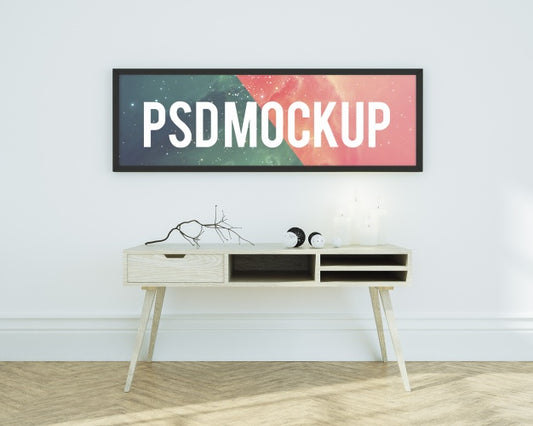 Free Horizontal Frame Mock Up Psd