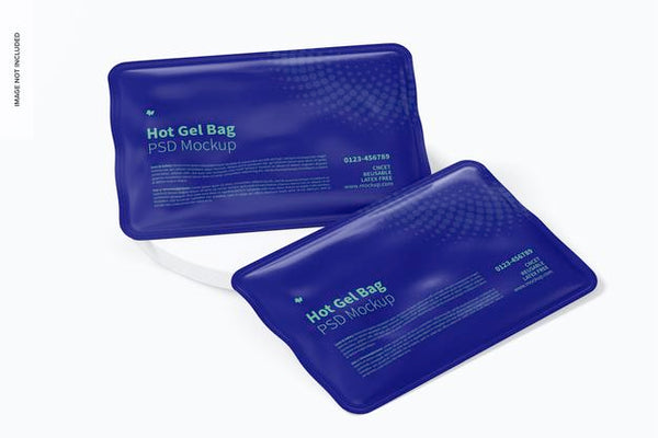 Free Hot Gel Bag Mockup Psd