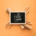 Free Ice Cream Mockup With Slate Psd