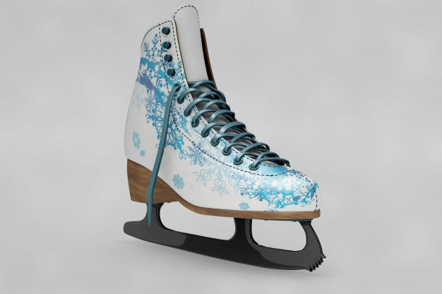 Free Ice Skates Shoes Mockup Psd