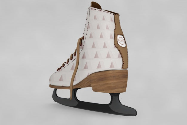 Free Ice Skates Shoes Mockup Psd