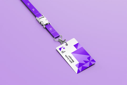 Free Id Card Holder Mockup