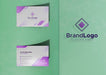 Free Identity Logo Business Card Mock-Up Paper Psd