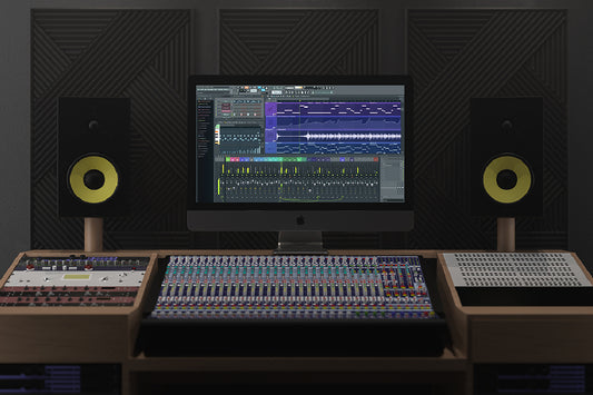 Free Imac Pro In Music Studio Mockup