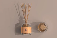 Free Incense Air Freshener Reed Diffuser Glass Bottle Mockup Psd –  DreamBundles