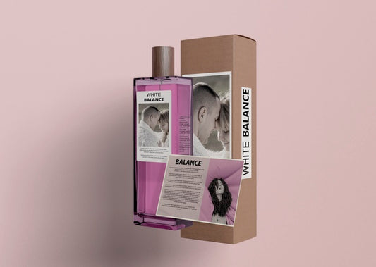 Free Informational Card For Bottle Of Perfume Psd