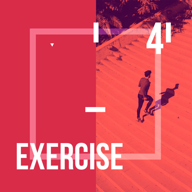Free Instagram Post Background With Exercise Concept Psd