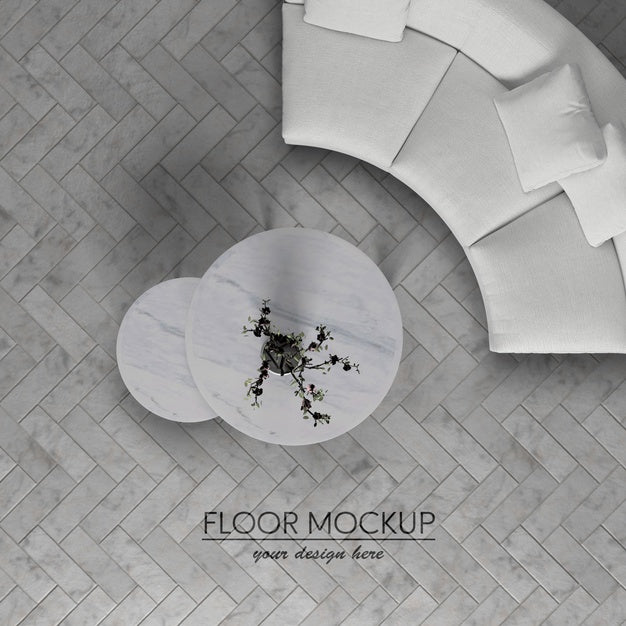Free Interior Arrangement Top View Psd