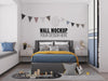 Free Interior Kids Bedroom Wall Mockup Psd