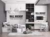 Free Interior Kids Bedroom Wall Mockup Psd