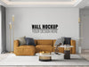 Free Interior Living Room Wall Mockup Psd