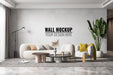 Free Interior Modern Living Room Wall Mockup Psd