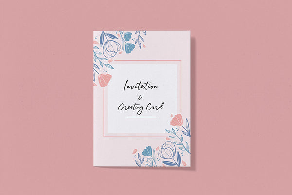 Free Invitation And Greeting Card Mockup