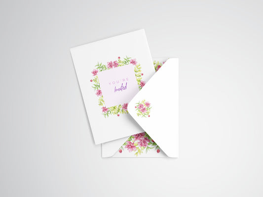 Free Invitation Card Mockup