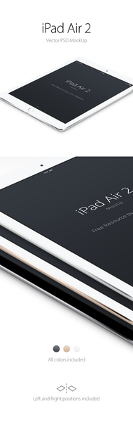 Free Ipad Air 2 Perspective Mockup