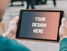 Free Ipad In Hands Mockup