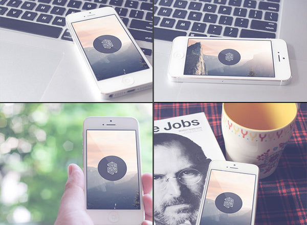 Free Iphone 5 Mockup Set