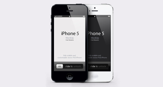 Free Iphone 5 Psd Vector Mockup