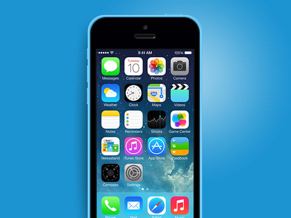 Free Iphone 5C Psd Mockup