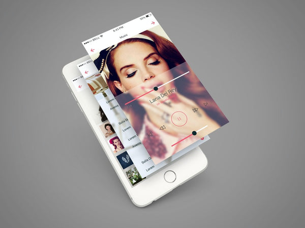 Free Iphone 6 App Screen Psd Mockup