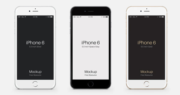 Free Iphone 6 Plus Psd Vector Mockup