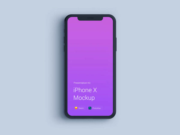 Free Iphone X Mockup, Changeable Materials