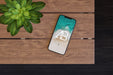 Free Iphone X On Table Mockup
