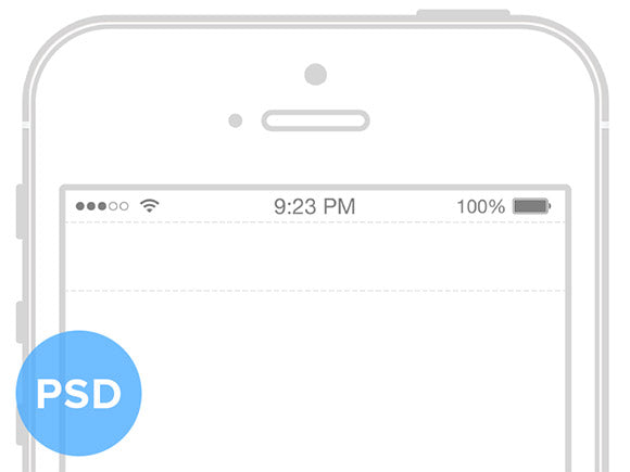 Free Iphone5S Wireframe Mockup