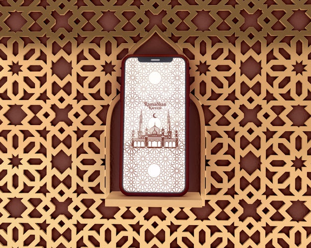 Free Islamic Shapes Concept Mock-Up Psd