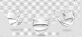 Free Isolated 3D Three Views Masks Psd